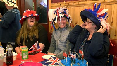 People in Shetland celebrate the Coronation