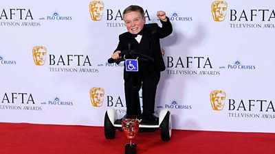 Lenny Rush at the TV Baftas.