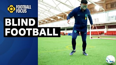 BBC Sport's Liam MacDevitt heads to St. George's Park to link up with England's blind football team, as he attempts blind football for the first time.