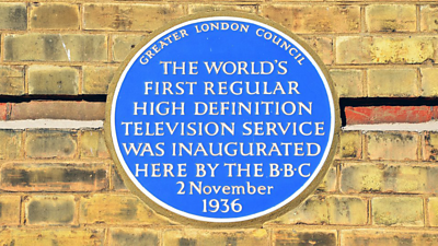 The Alexandra Palace plaque