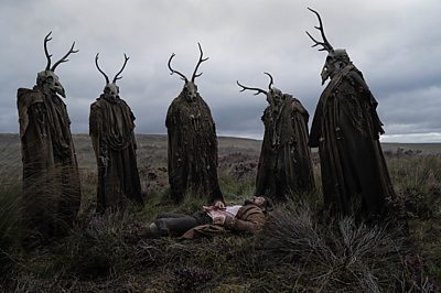 David Hartley (MICHAEL SOCHA) and The Stagmen in The Gallows Pole (Credit: BBC/Element Pictures (GP) Limited/Objective Feedback LLC/Dean Rogers)