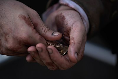 Coiner's Hands (Credit: BBC/Element Pictures (GP) Limited/Objective Feedback LLC/Dean Rogers)