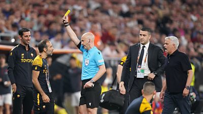 Anthony Taylor while refereeing the Europa League final