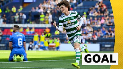 Kyogo gives Celtic the lead in the Scottish Cup final