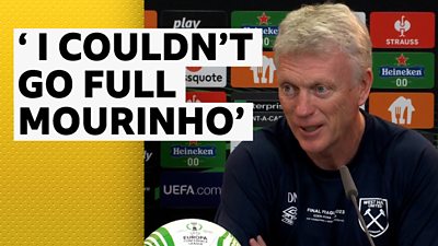 David Moyes after the Europa Conference League final