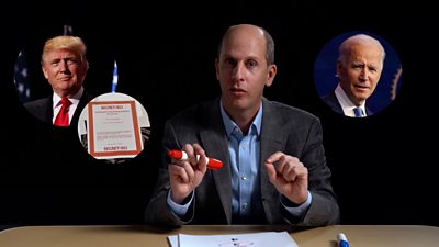 Anthony Zurcher sitting at desk