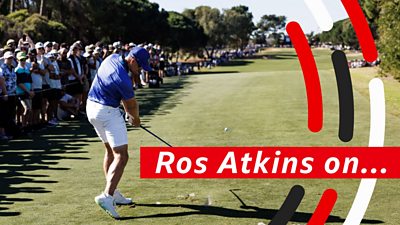 Golf image with Ros Atkins name
