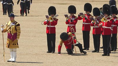 Soldiers on parade