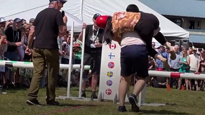 Wife carrying competition