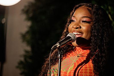 Honey (RAY BLK) in Champion (Credit: BBC/New Pictures Ltd/Ben Gregory-Ring)