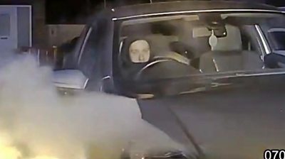 Suspect in car