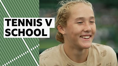 Wimbledon 2023: Mirra Andreeva on juggling tennis and school - BBC Sport