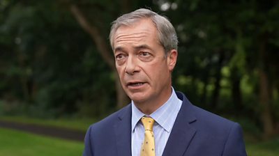 Former Brexit Party leader Nigel Farage