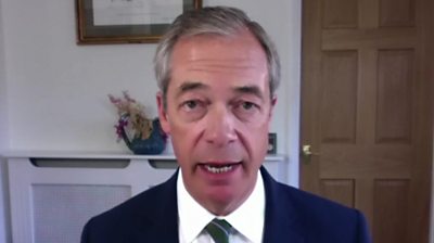 Nigel Farage speaking to BBC's Today programme