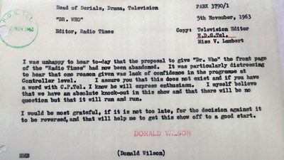 A memo from Donald Wilson