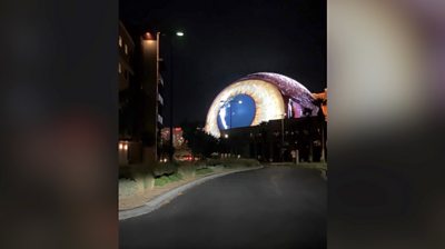 Las Vegas' LED-powered sphere disturbs driver