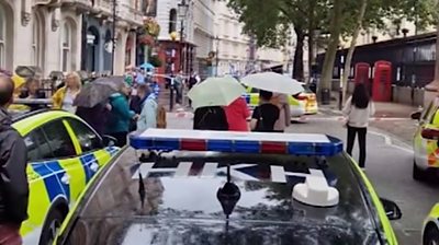 Police outside British Museum