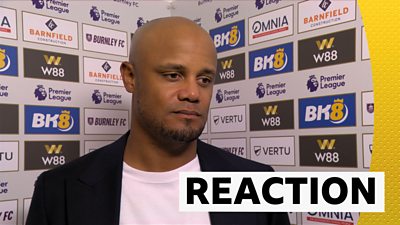 Burnley 0-3 Man City: Clarets will get better - Vincent Kompany - BBC Sport