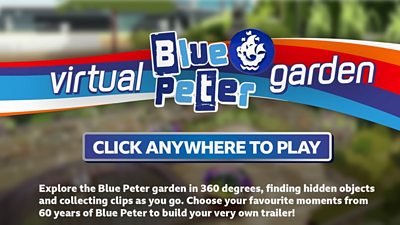 Blue Peter garden game titlescreen