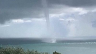 Waterspout as seen from land