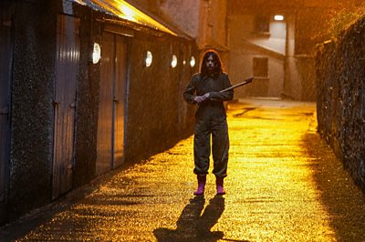 Lorna Brady (RUTH WILSON) in The Woman in the Wall (Credit: BBC/Motive Pictures/Chris Barr)