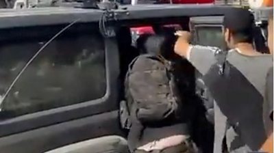 Hostage pushed into SUV