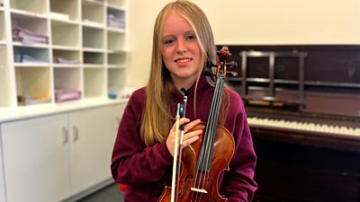 A 15-year-old girl from County Down says music connects her to people from different communities.