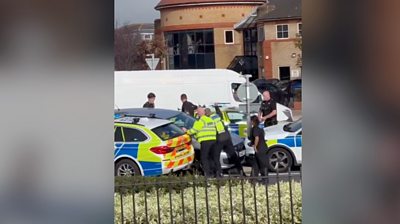 Police chase in Worthing