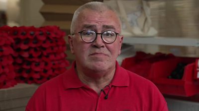 Steve Pleasants, poppy factory worker