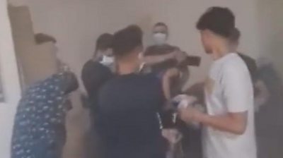 Footage from inside Al-Quds hospital