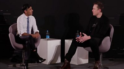Rishi Sunak and Elon Musk