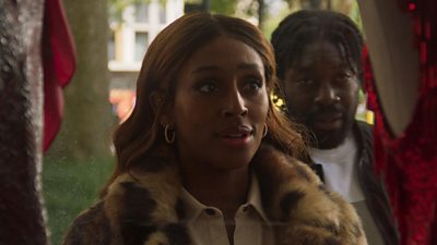 Image featuring Alexandra Burke and Natey Jones in Pretty Red Dress.