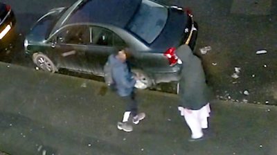 CCTV footage of the lead-up to the attack