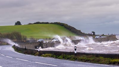 The storm caused fallen trees, landslides and cars submerged in water.