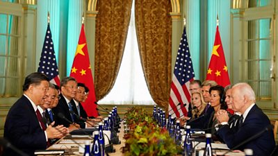 Chinese President Xi Jinping and US President Joe Biden