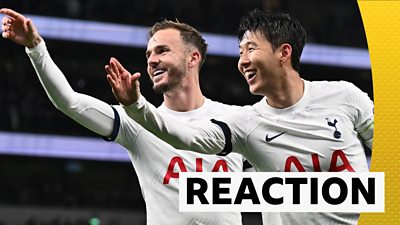 Tottenham Hotspur 2-0 Fulham: Son Heung-min and James Maddison send Spurs  top - BBC Sport
