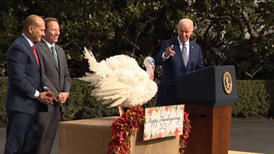 Biden pardons a turkey