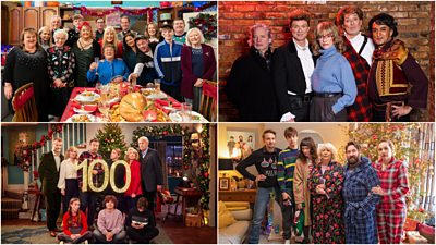 Clockwise from top left: Mrs Brown's Boys, Kemps: All Gold, Here We Go and Not Going Out