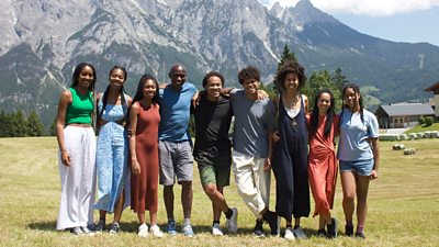 The Kanneh-Masons at the Sound Of Music location above Salzburg, Austria