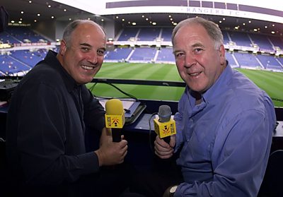 Jock and Craig Brown in the commentary box