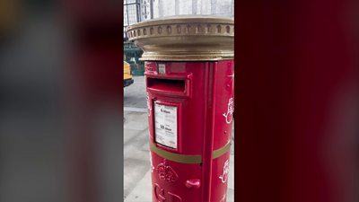 Singing postbox in Swansea