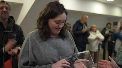 Megan Allen receives 'unsung hero' award
