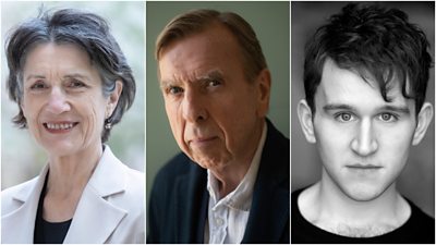 Harriet Walter, Timothy Spall and Harry Melling.