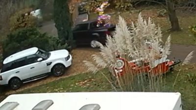 Watch: CCTV shows Charity Rudolph float and truck stolen