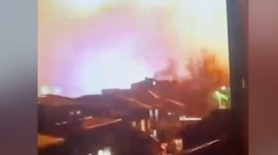 CCTV footage shows huge explosion in Seychelles