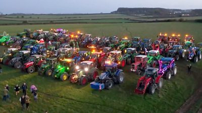 Illuminated tractors
