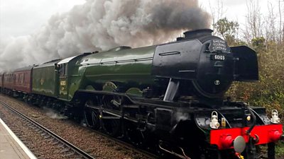 The Flying Scotsman is a popular sight on its trips to the Midlands