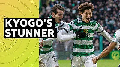 Watch Kyogo's stunning Old Firm winner