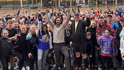 The crowd for Joe Wicks