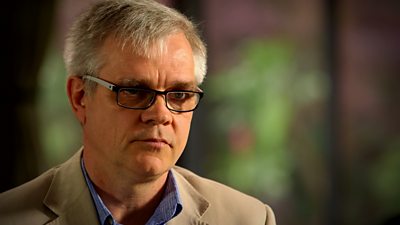 Fujitsu whistleblower Richard Roll speaking to BBC Panorama's John Sweeney